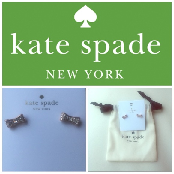 🆕 KATE SPADE TINY BOW EARRINGS🆕 - Picture 1 of 6